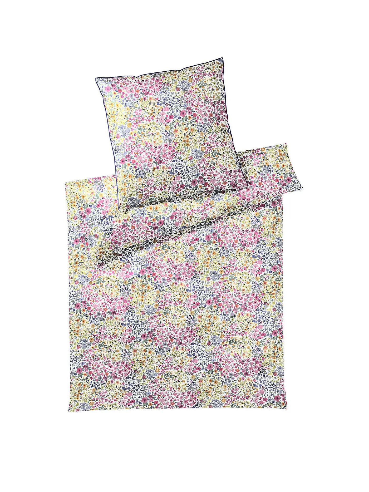 ELEGANTE | Satin Bettwäsche 70x90cm/140x200cm Joy Mintgrün | weiss